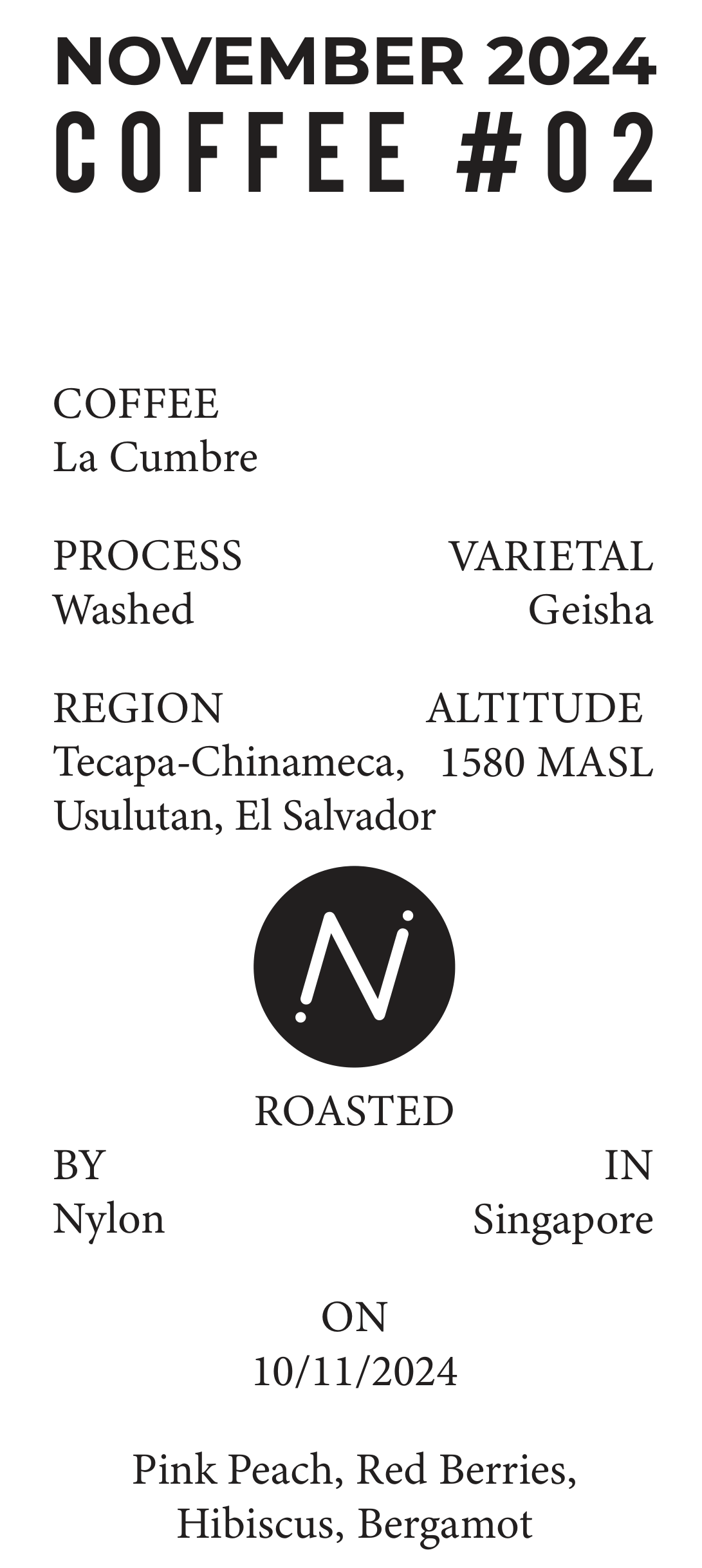 Volume 1, November 2024 — Nylon (Singapore): La Cumbre — feature #02