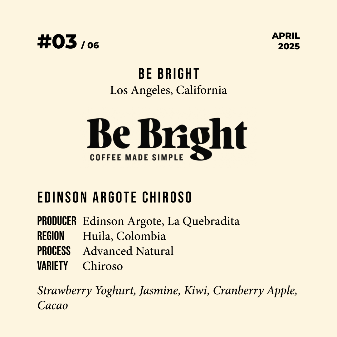 Volume 6, April 2025 — Be Bright (Los Angeles, California): Edinson Argote Chiroso — feature #03