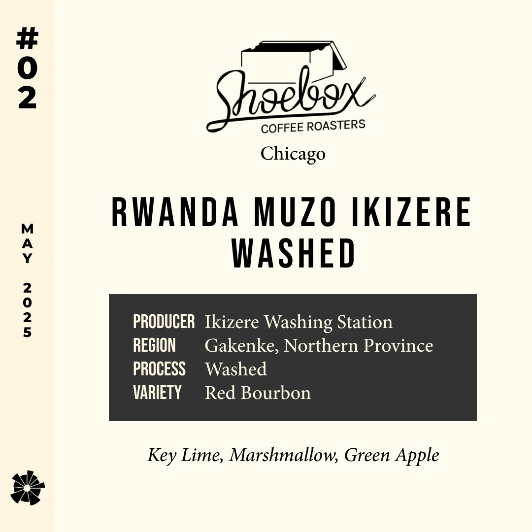 Volume 7, May 2025 — Shoebox (Chicago): Rwanda Muzo Ikizere Washed — feature #02