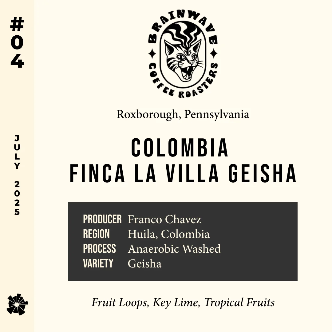 Volume 9, July 2025 — Brainwave (Roxborough, Pennsylvania): Colombia Finca La Villa Geisha — feature #04