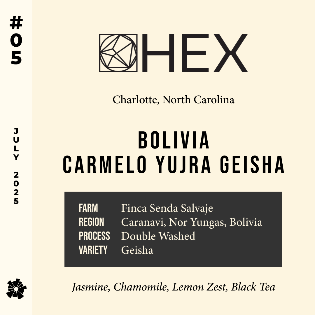 Volume 9, July 2025 — Hex (Charlotte, North Carolina): Carmelo Yujra Geisha // Bolivia — feature #05