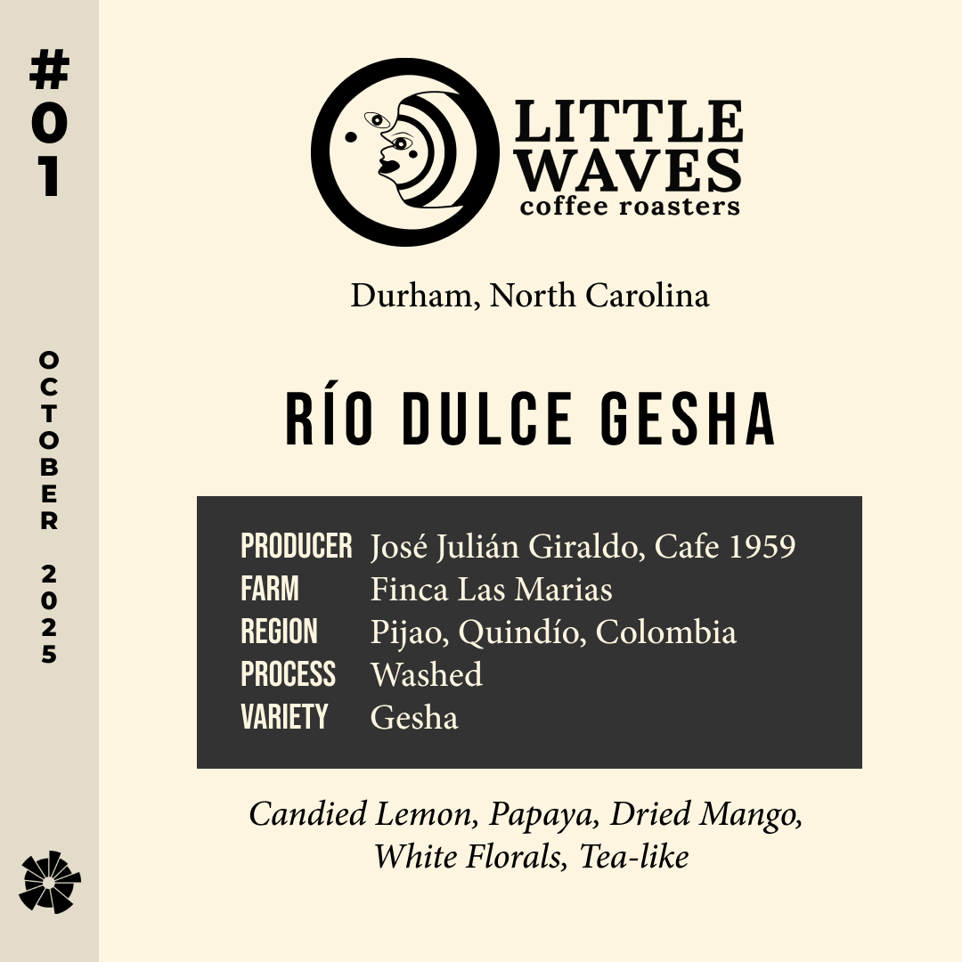 Volume 12, October 2025 — Little Waves (Durham, North Carolina): Río Dulce Gesha — feature #01