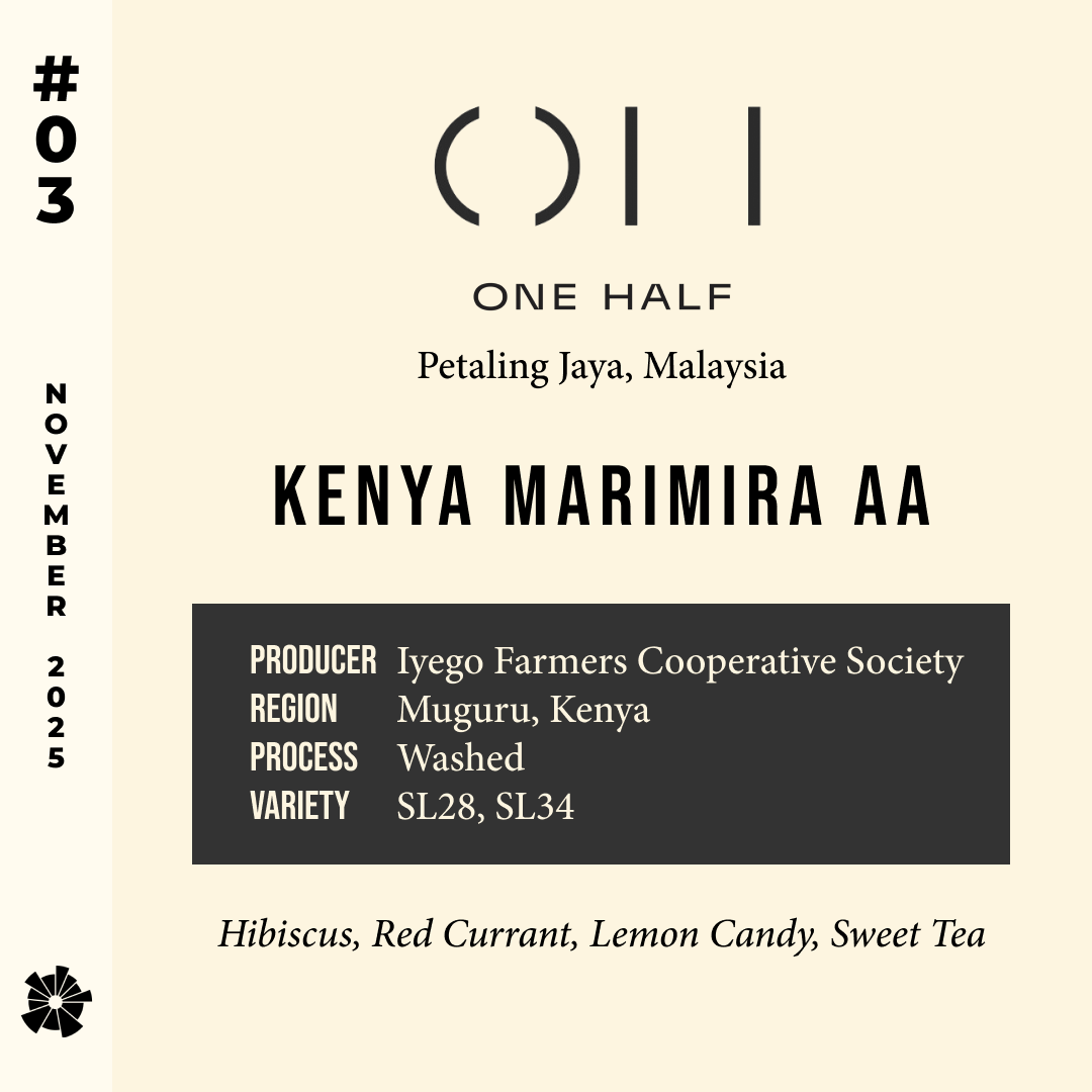 Volume 13, November 2025 — One Half (Petaling Jaya, Malaysia): Kenya Marimira AA — feature #03