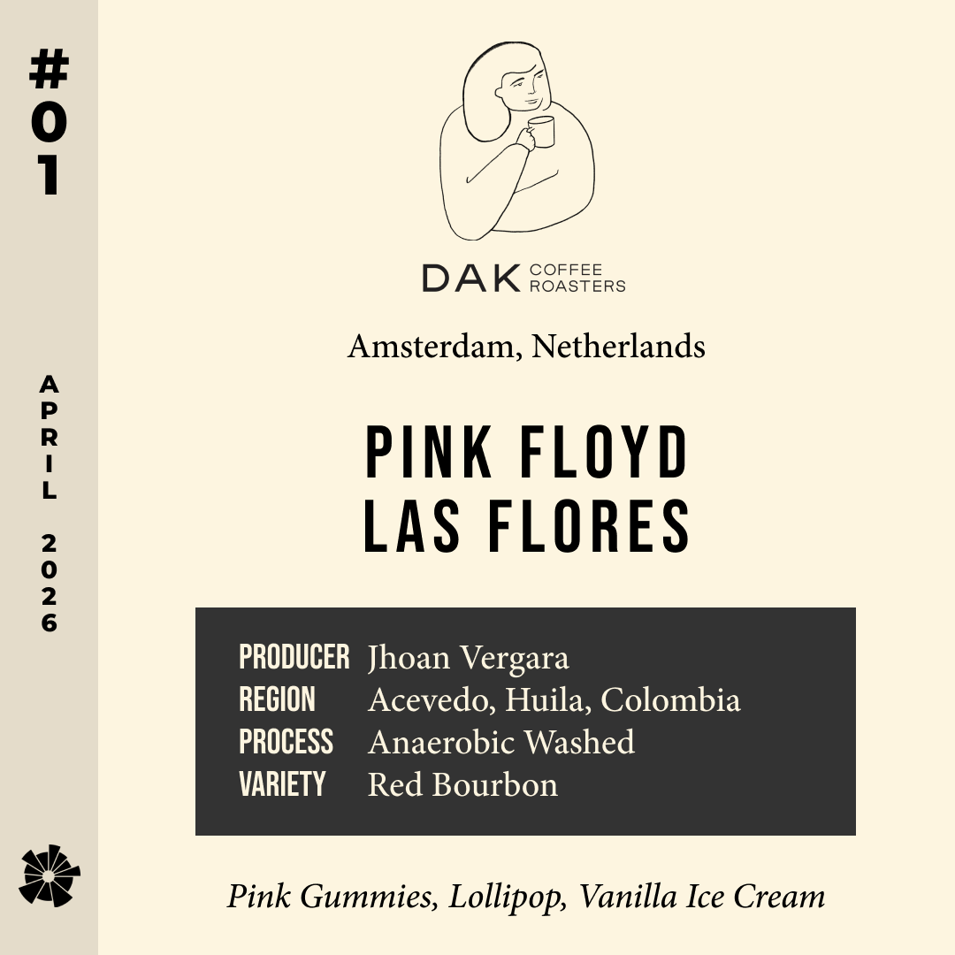 Volume 18, April 2026 — DAK (Amsterdam, Netherlands): Pink Floyd Las Flores Red Bourbon — feature #01