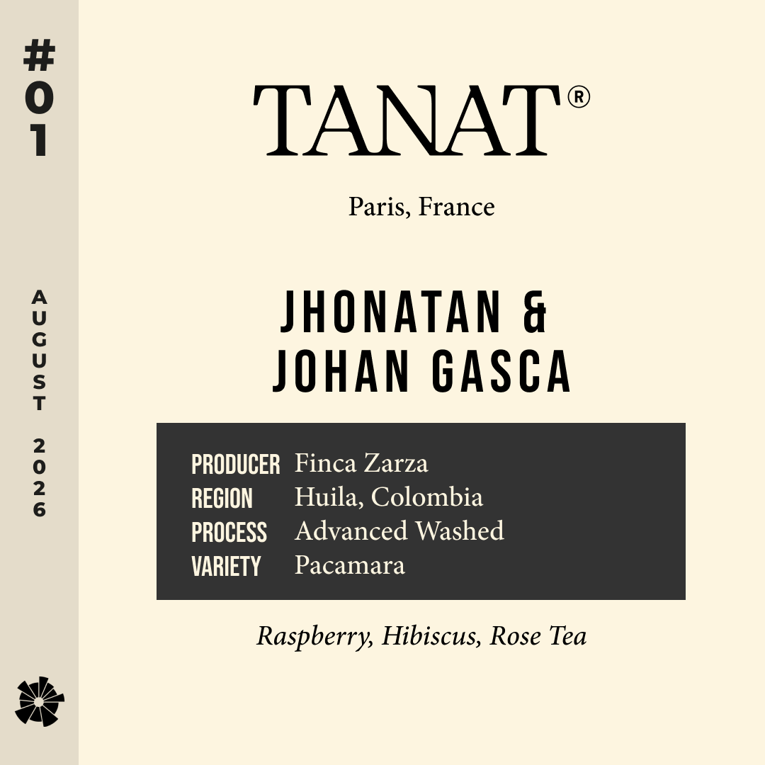 Volume 22, August 2026 — Tanat Coffee (Paris, France): Jhonatan & Johan Gasca Pacamara Advanced Washed — feature #01