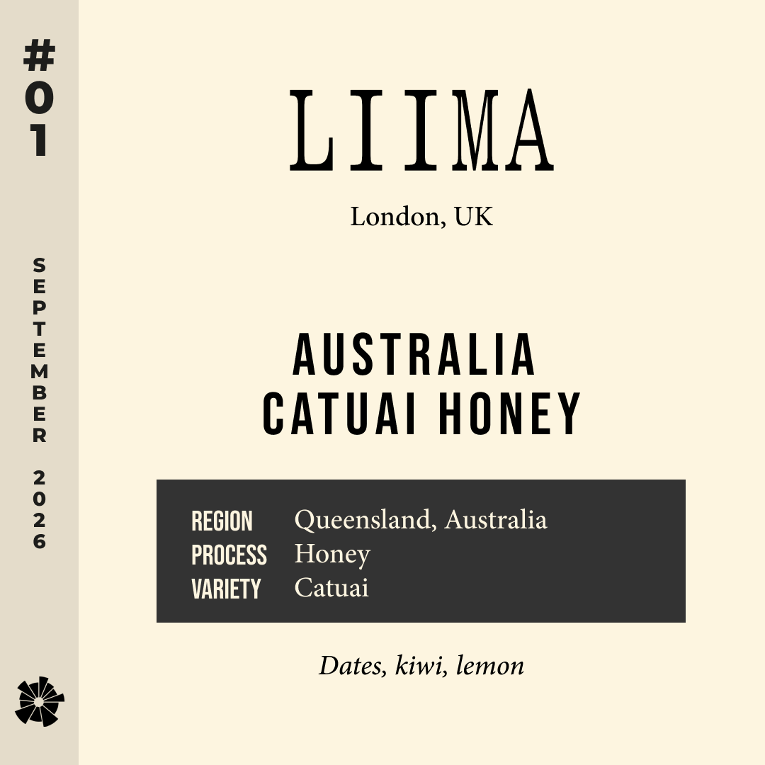 Volume 23, September 2026 — Liima Coffee (London, UK): Australia Catuai Honey — feature #01
