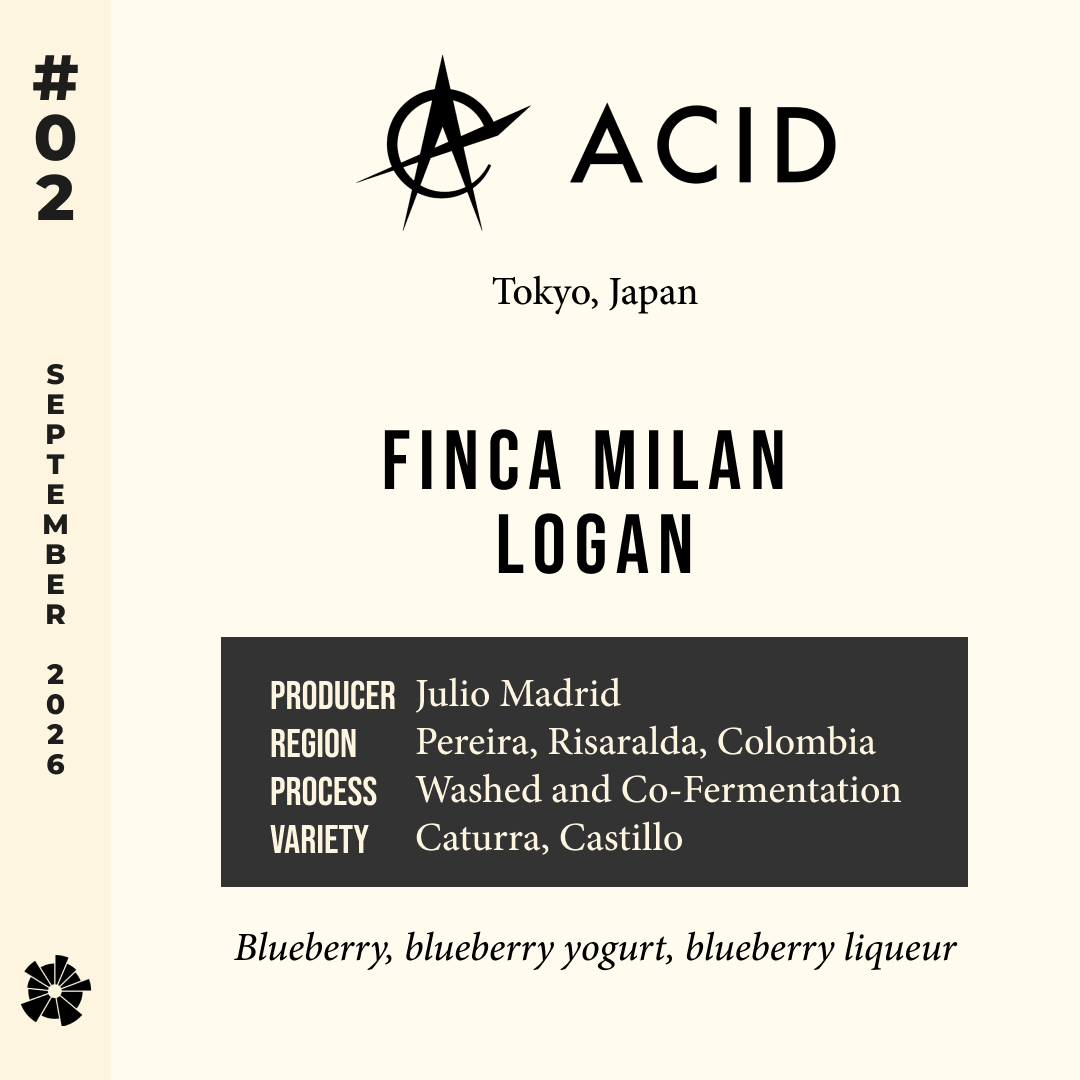 Volume 23, September 2026 — acid coffee (Tokyo, Japan): Finca Milan Logan — feature #02
