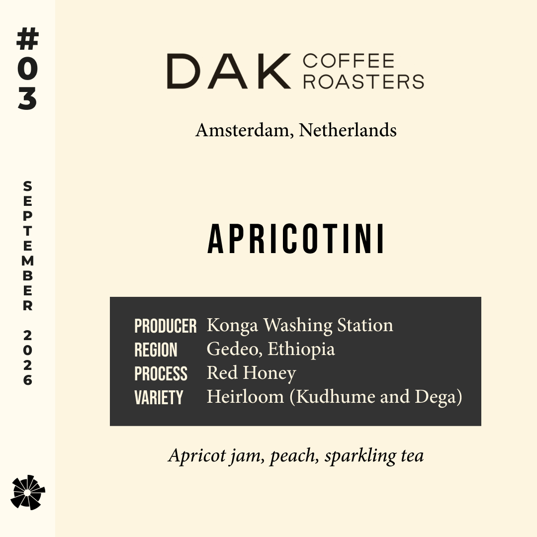 Volume 23, September 2026 — Dak Coffee Roasters (Amsterdam, Netherlands): Apricotini — feature #03